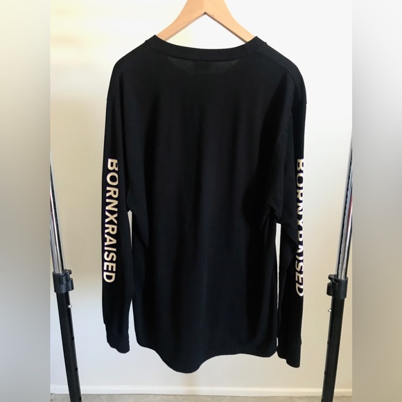 BORN X RAISED Immaculate heart long sleeve shirt BLK size XL - Picture 6 of 7